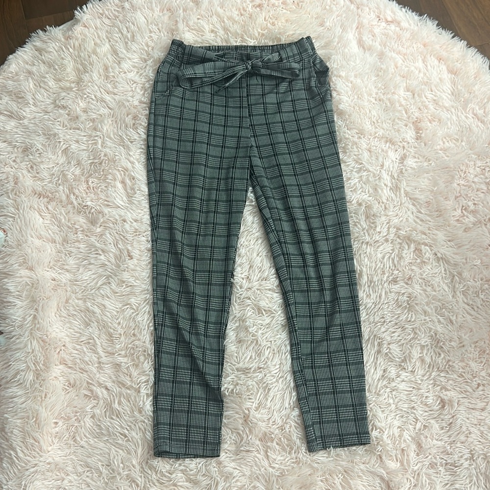 Checkered dress pant